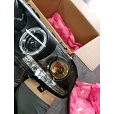 Koplampen BMW E46 04 Coupé/Cabrio Dubbele Halo Velgen Zwart (55% Korting)