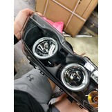 Koplampen BMW E46 04 Coupé/Cabrio Dubbele Halo Velgen Zwart (55% Korting)