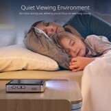 YOTON Y200 Mini DLP Projector - Draagbare Beamer met Accu - Wit