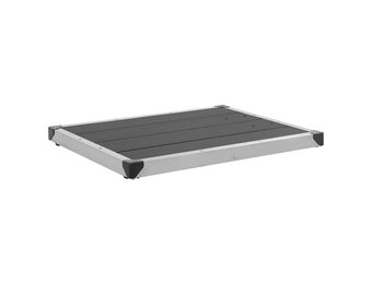 vidaXL Buitendouchebak Roestvrij Staal Grijs 80x62 cm - 59% Korting