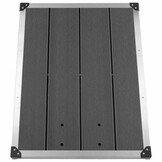 vidaXL Buitendouchebak Roestvrij Staal Grijs 80x62 cm - 59% Korting