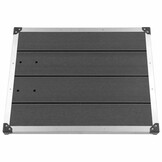 vidaXL Buitendouchebak Roestvrij Staal Grijs 80x62 cm - 59% Korting