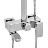Doucheset Chroom met Badkraan & Regendouche - 35% Korting
