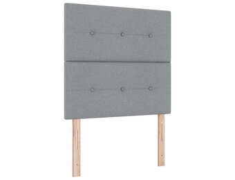 Lichtgrijs Hoofdbord Stof 90 cm - 50% Korting