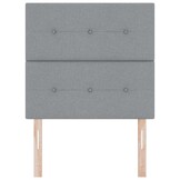 Lichtgrijs Hoofdbord Stof 90 cm - 50% Korting