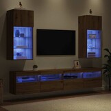 Wand TV-kast set Artisan Eiken 2 stuks - 54% Korting