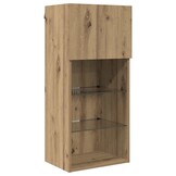 Wand TV-kast set Artisan Eiken 2 stuks - 54% Korting