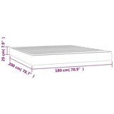 vidaXL Pocketveringmatras medium 180x200x20 cm fluweel donkergroen