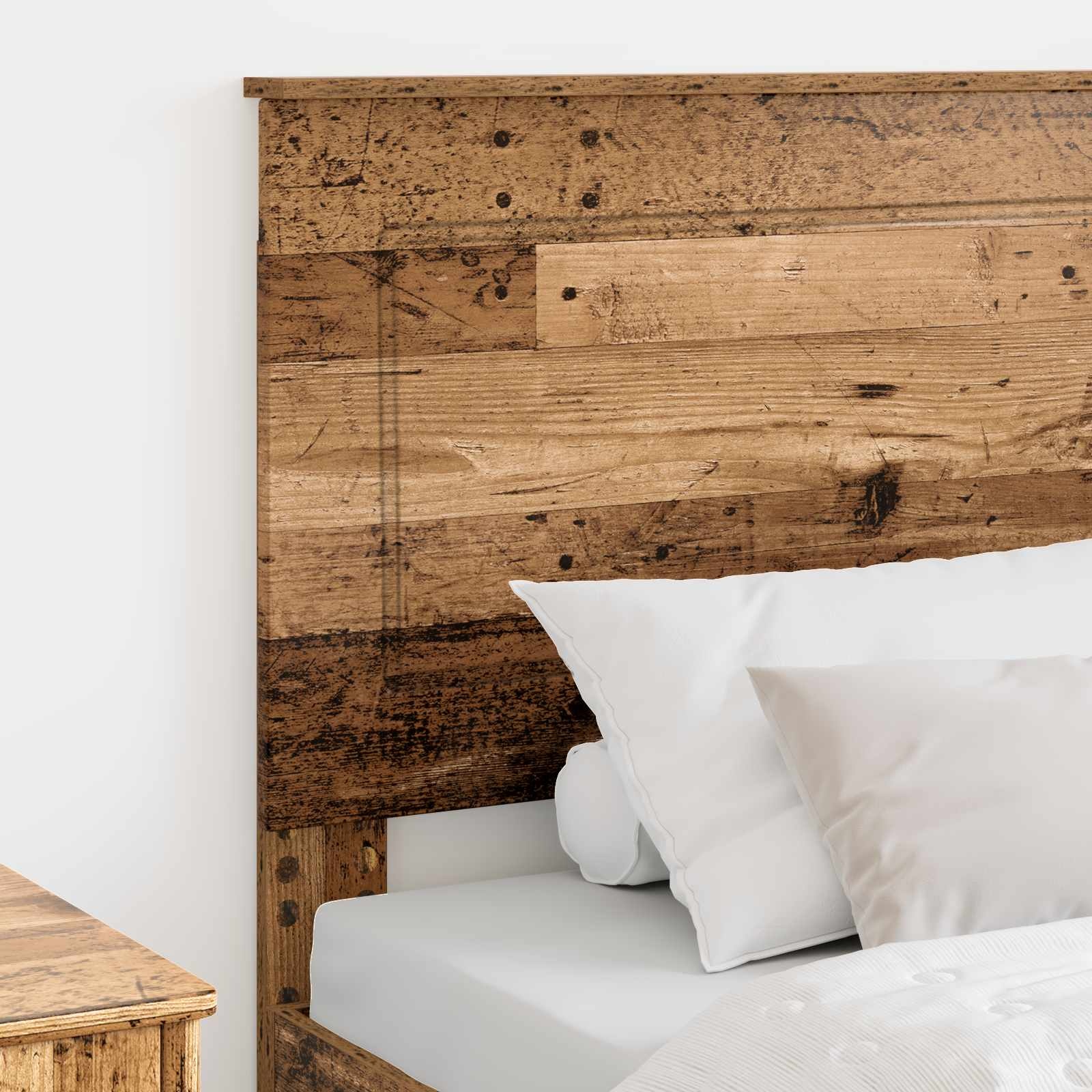 vidaXL Hoofdbord Oudhout 100 cm Geconstrueerd hout