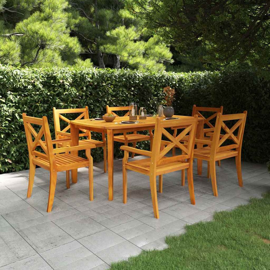 vidaXL Tuintafel 160x90x75 cm massief acaciahout