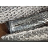 vidaXL Tuinstoelen 4 st poly rattan grijs