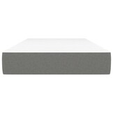 vidaXL Pocketveringmatras medium 100x200x20 cm stof donkergrijs