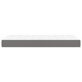vidaXL Pocketveringmatras medium 100x200x20 cm stof donkergrijs