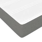 vidaXL Pocketveringmatras medium 100x200x20 cm stof donkergrijs