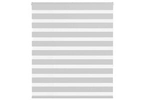 vidaXL Zebra rolgordijn Lichtgrijs 130x150 cm - 57% Korting