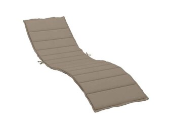 vidaXL Ligbedkussen 200x70x3 cm oxford stof taupe