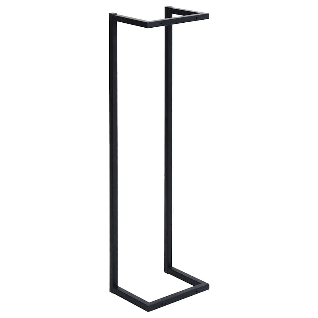 vidaXL Handdoekenrek 25x20x95 cm ijzer zwart