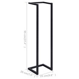 vidaXL Handdoekenrek 25x20x95 cm ijzer zwart