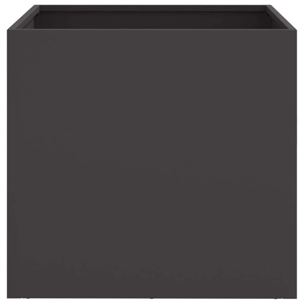 vidaXL Plantenbakken 2 st 49x47x46 cm staal zwart