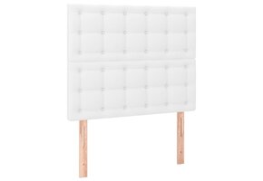 Hoofdborden Kunstleer Wit 2 stuks 90x5x78/88 cm - 34% Korting