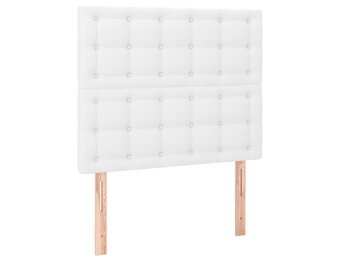 vidaXL Hoofdborden 2 st 90x5x78/88 cm kunstleer wit