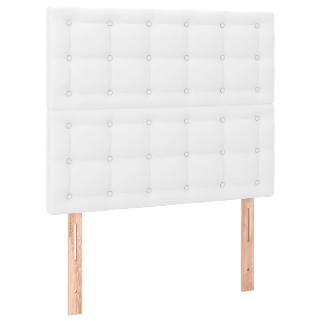 vidaXL Hoofdborden 2 st 90x5x78/88 cm kunstleer wit