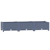 vidaXL Plantenbak verhoogd 120x40x23 cm polypropyleen