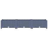 vidaXL Plantenbak verhoogd 120x40x23 cm polypropyleen