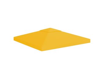 vidaXL Prieeldak 2-laags 310 g/m² 3x3 m geel