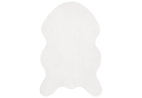 vidaXL Imitatie Konijnenbont Vloerkleed OLITE Wit 60x90cm - 32% Korting