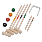 vidaXL Croquetspel voor 4 spelers hout