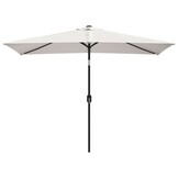 vidaXL Parasol vierhoekig zandwit 200 x 300 cm