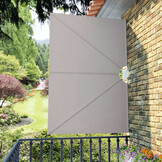 vidaXL Terrasscherm inklapbaar 240x160 cm crème