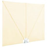 vidaXL Terrasscherm inklapbaar 240x160 cm crème