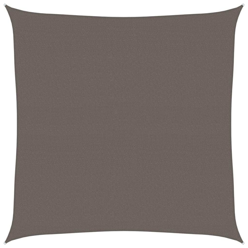 vidaXL Zonnezeil 160 g/m² 4x4 m HDPE antracietkleurig
