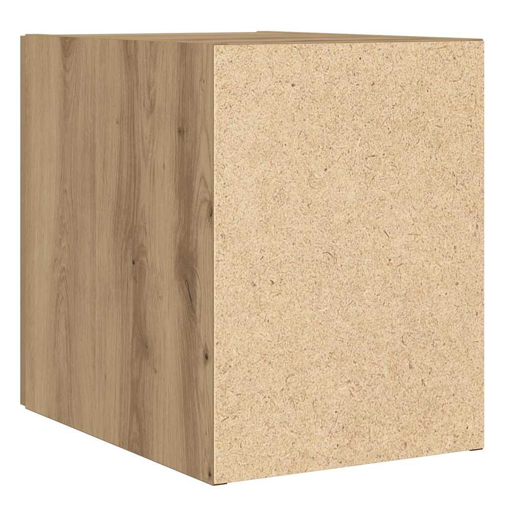 vidaXL Wandkast artisanaal eikenkleurig 30 x 42.5 x 40 cm Bewerkt hout