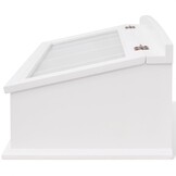 vidaXL Besteklade MDF wit barok stijl