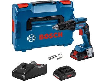 Bosch Professional 18V Accu Gipsplaatschroevendraaier GTB 18V-45 met 2x 4.0 Ah Accu's en L-BOXX