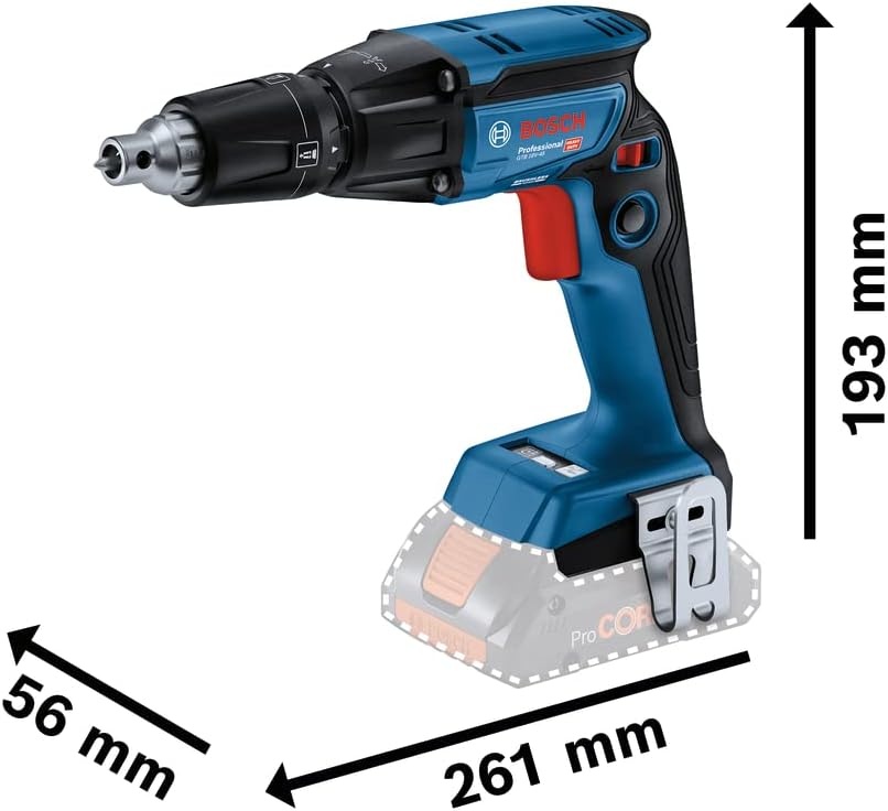 Bosch Professional 18V Accu Gipsplaatschroevendraaier GTB 18V-45 met 2x 4.0 Ah Accu's en L-BOXX