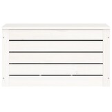 vidaXL Opbergbox wit 59,5x36,5x33 cm massief grenenhout