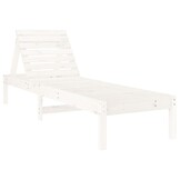 vidaXL Ligstoel 199,5x60x74 cm massief grenenhout wit