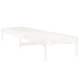 vidaXL Ligstoel 199,5x60x74 cm massief grenenhout wit