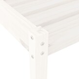 vidaXL Ligstoel 199,5x60x74 cm massief grenenhout wit