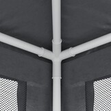 vidaXL Partytent met 4 mesh zijwanden 3x4 m HDPE antracietkleurig