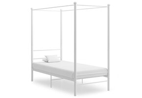 vidaXL Hemelbedframe Metaal Wit 90x200 cm - 59% Korting