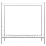 vidaXL Hemelbedframe metaal wit 90x200 cm