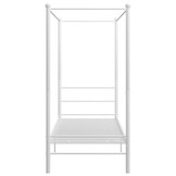 vidaXL Hemelbedframe metaal wit 90x200 cm