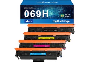 4x Compatibele Toner Set voor Canon 069H (Zwart, Cyaan, Magenta, Geel) - 40% Korting