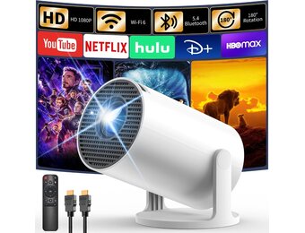 Android TV draagbare miniprojector YOTON Y4 Wi-Fi Bluetooth-videoprojector ondersteunt 1080P thuisbioscoop