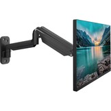 suptek Monitor Muurbeugel voor 13-32 inch Schermen, Zwart, Gasveer met Kantel- en Draaifunctie
